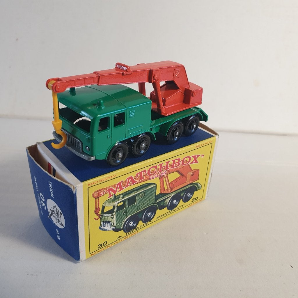 Matchbox Lesney # 30 C  8 wheel crane in E box, Verzenden, Gebruikt, Overige typen