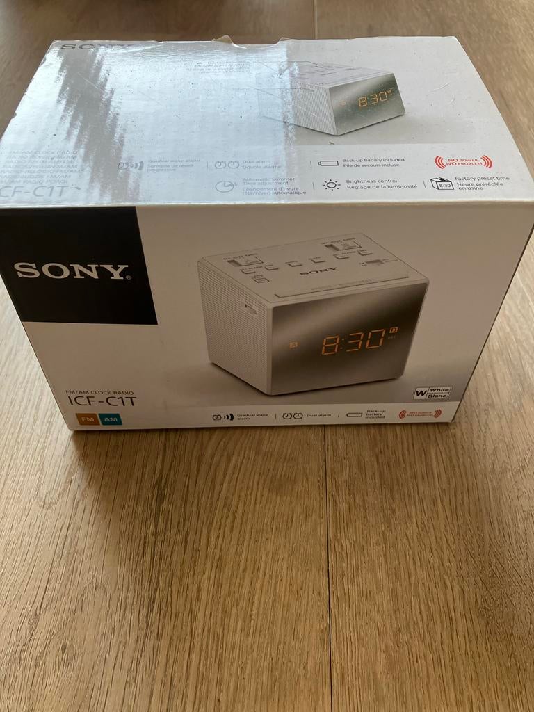 Sony Wekkerradio ICF-C1T - Zo goed als nieuw in doos, Ophalen of Verzenden, Zo goed als nieuw, Digitaal