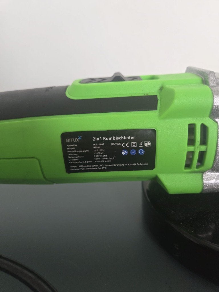 Bituxx 2in1 Kombischleifer | Haakse slijper, Ophalen of Verzenden, Zo goed als nieuw, Minder dan 700 watt, Haakse handslijpmachine