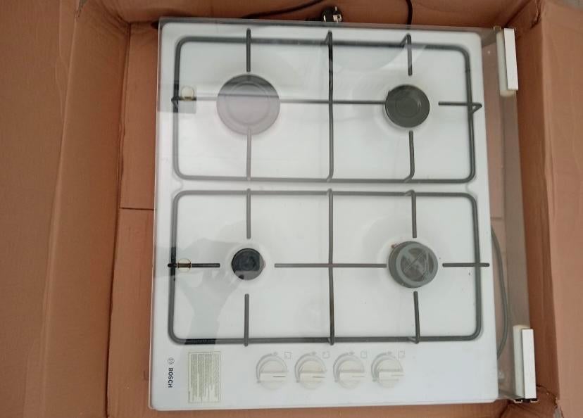 Bosch gaskookplaat 4 pits - goed werkend, Gebruikt, Minder dan 85 cm, Gas, Vrijstaand