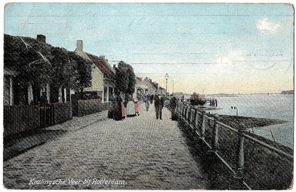 Rotterdam 46, kralingse veer, verstuurd in 1907, Verzenden, Voor 1920, Gelopen, Zuid-Holland