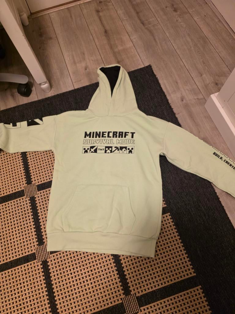 Minecraft Survival Mode Hoodie - Lichtgroen, Ophalen of Verzenden, Gebruikt, Minecraft, Jongen of Meisje