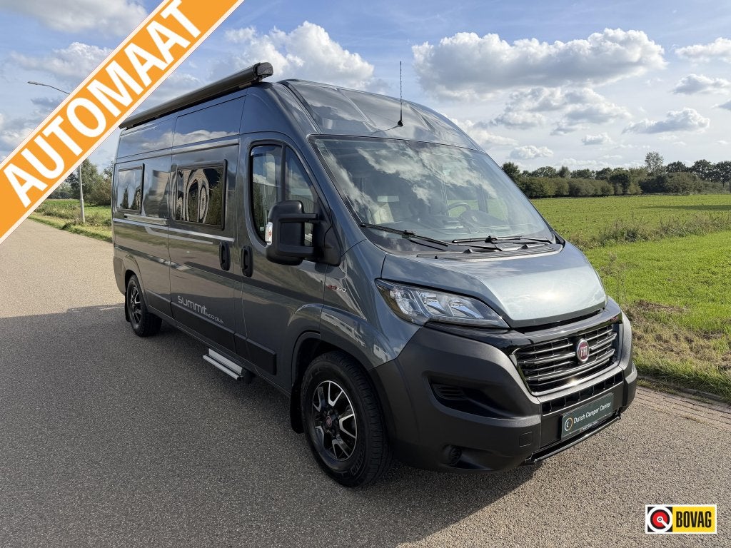 Pössl Summit Plus 600, Omvormer, Fietsdrager, Zonne, Automaat, Koelkast, Buscamper of Camperbus, Fiat