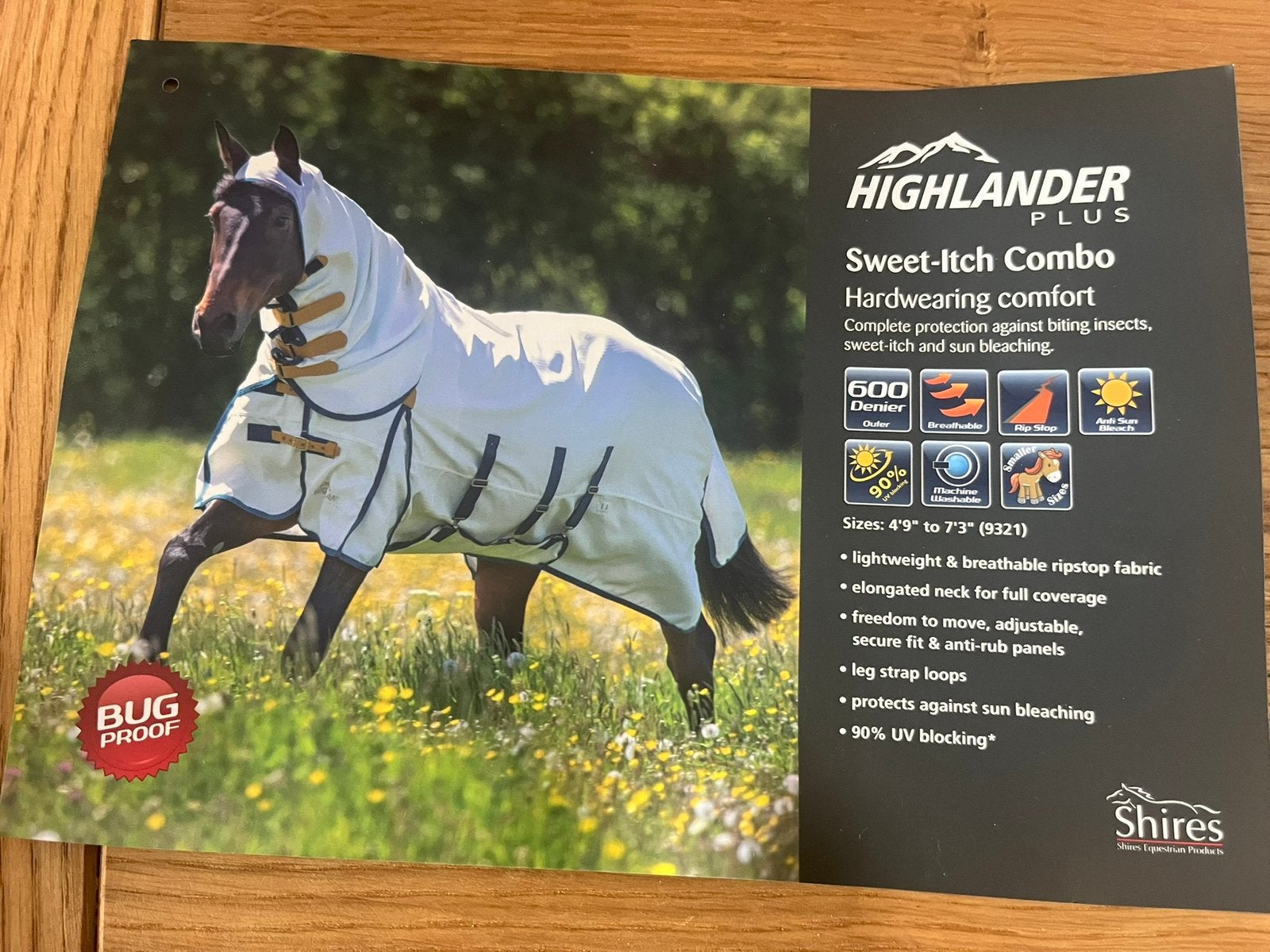Highlander plus sweet itch combo eczeemdeken pony, Ophalen of Verzenden, Nieuw, Eczeemdeken