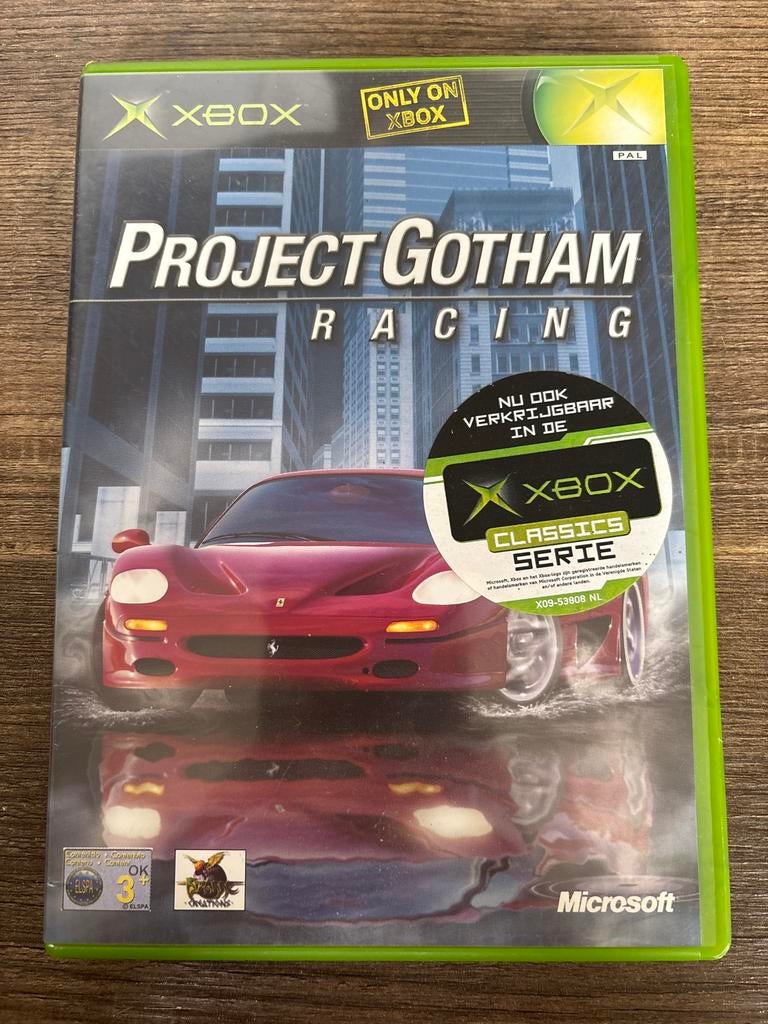 Project Gotham Racing - Xbox Klassieker, Gebruikt, 1 speler, Racen en Vliegen, Eén computer