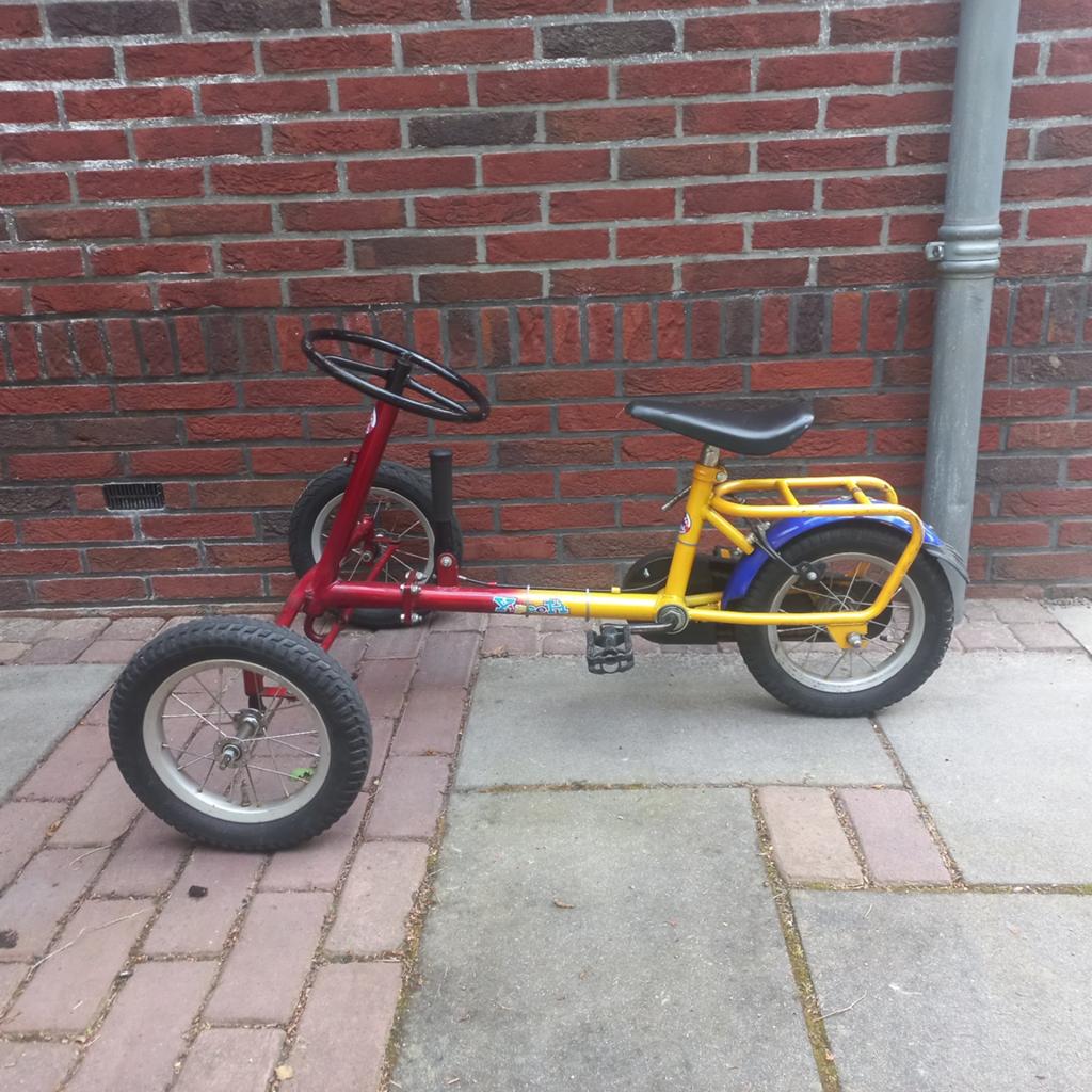 Mooie rijklare yipeeh E&L cycles driewieler skelter12,5 inch, Ophalen, Gebruikt, Trapvoertuig