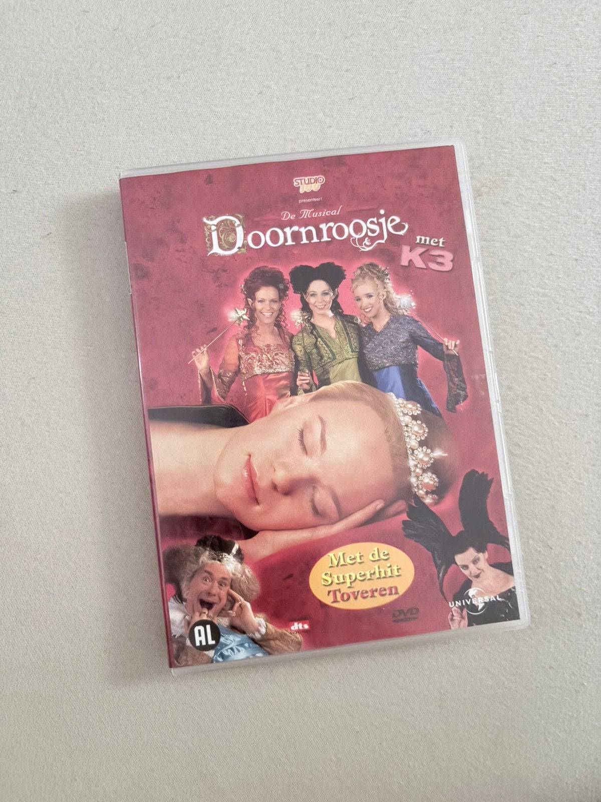 Doornroosje k3 studio 100 dvd, Alle leeftijden, Ophalen of Verzenden, Zo goed als nieuw, Muziek