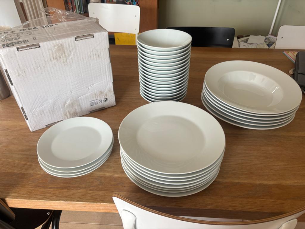 IKEA 365+ Servies - Borden, kommen en diepe borden, Huis en Inrichting, Ophalen, Overige typen, Zo goed als nieuw, Effen
