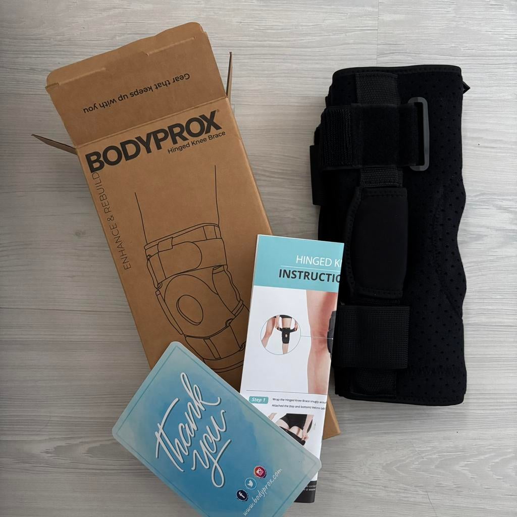 Kniebrace/knieband met scharnieren NIEUW, Sport en Fitness, Ophalen of Verzenden, Nieuw