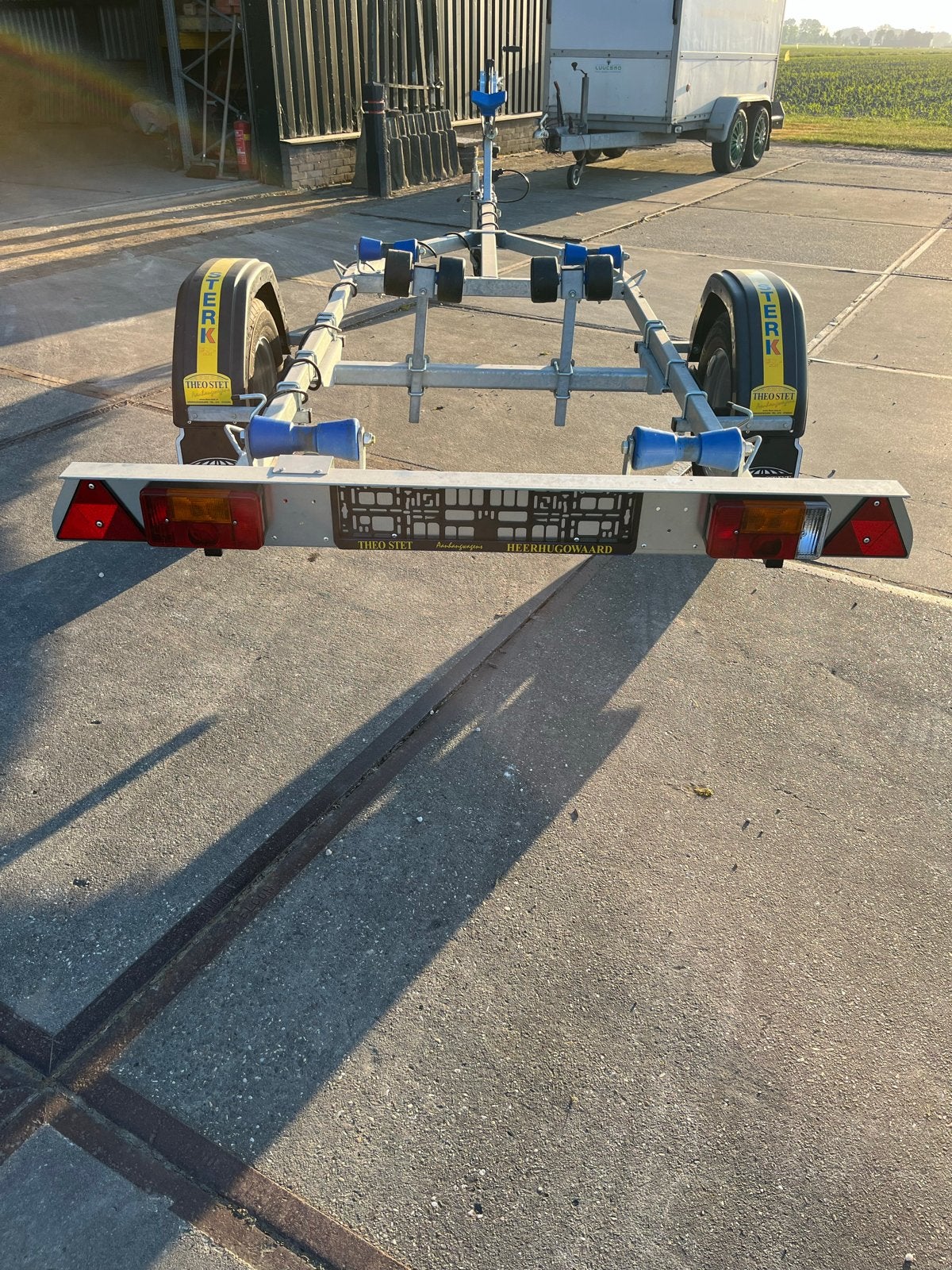 Kalf B 650-45 V Boottrailer met rollen, Ophalen, Minder dan 1500 kg, Gebruikt, Sloepentrailer