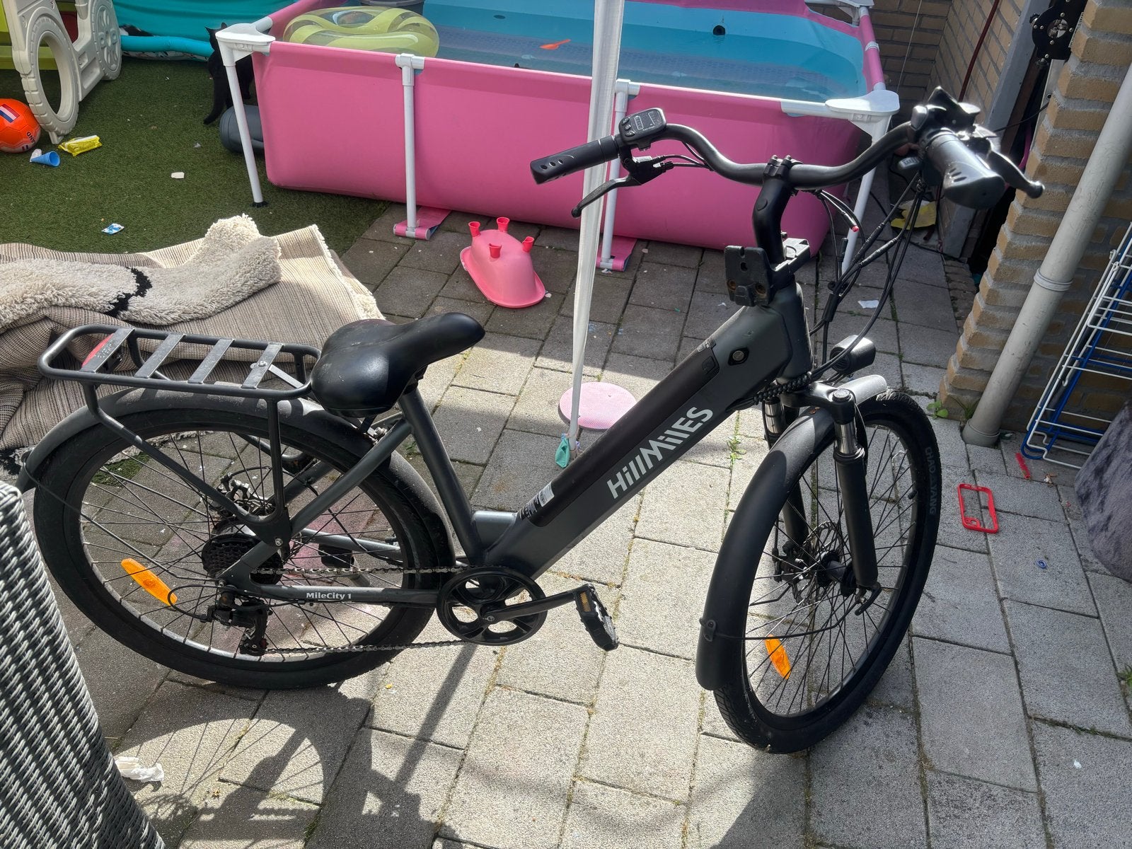 HillMies elektrische fiets - Zo goed als nieuw, Zo goed als nieuw, 51 tot 55 cm, 30 tot 50 km per accu, Ophalen