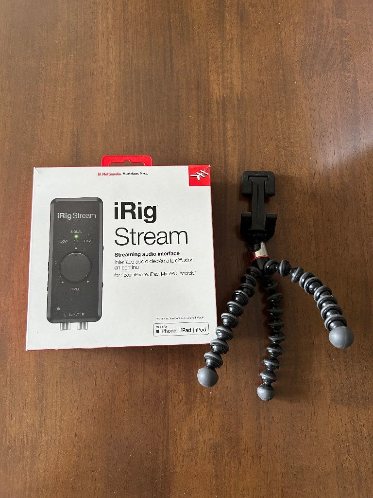 IK Multimedia iRig Stream + Joby GorillaPod telefoon tripod, Ophalen of Verzenden, Zo goed als nieuw, Audio