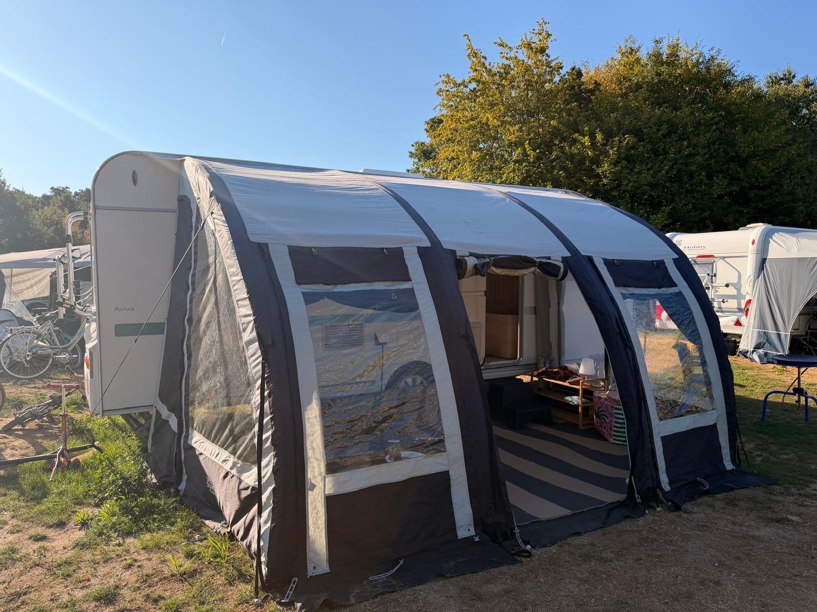 StarCamp Quick 'N Easy Air 400 voortent met grondzeil, Caravans en Kamperen, Ophalen, Gebruikt, Tot en met 2