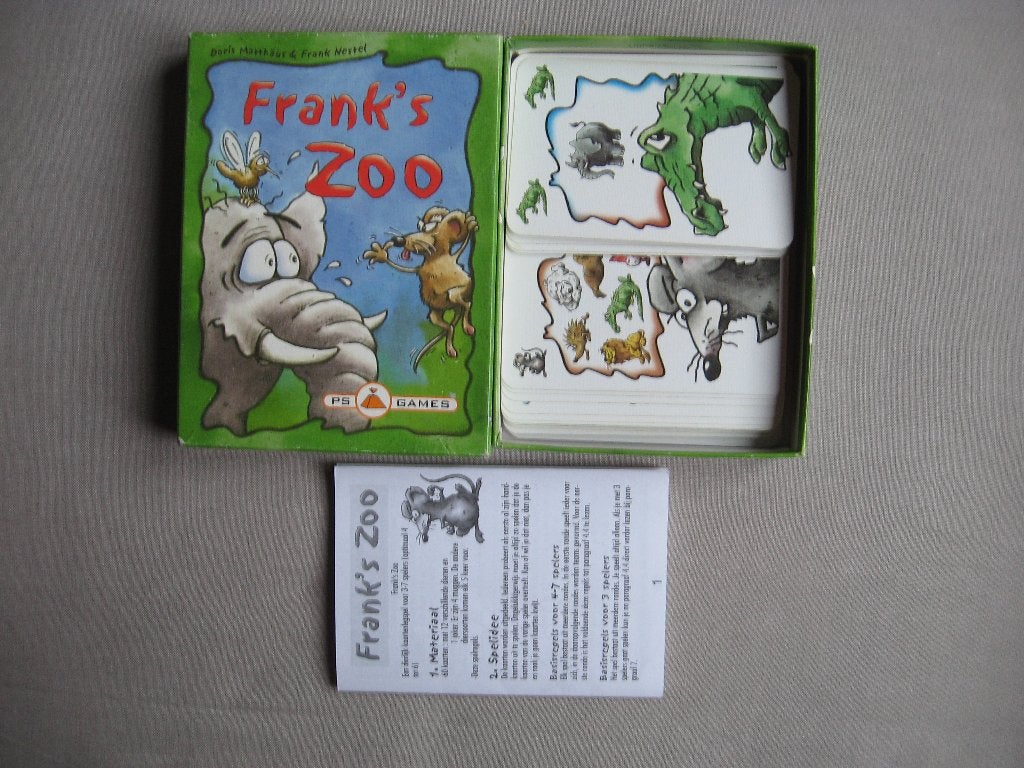 PS Games - Frank's Zoo (kaartspel; mist 1 kaart), Hobby en Vrije tijd, Ophalen of Verzenden, Nieuw, PS Games