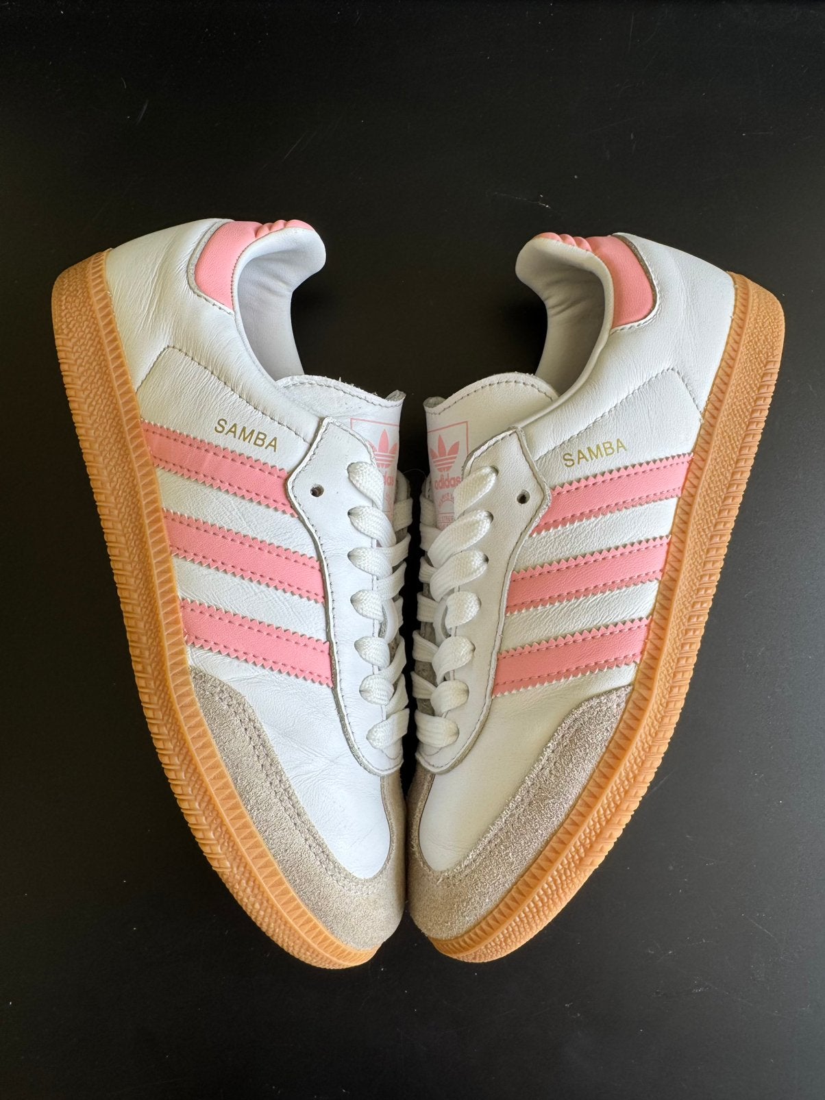 Adidas samba, echt leer maat 38, Wit, Ophalen of Verzenden, Sneakers of Gympen, Zo goed als nieuw