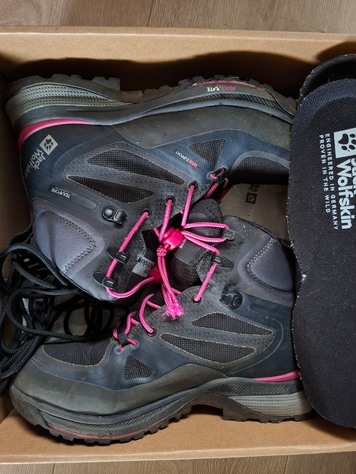 Jack Wolfskin Dames Wandelschoenen maat 38, Ophalen, Zwart, Wandelschoenen, Zo goed als nieuw