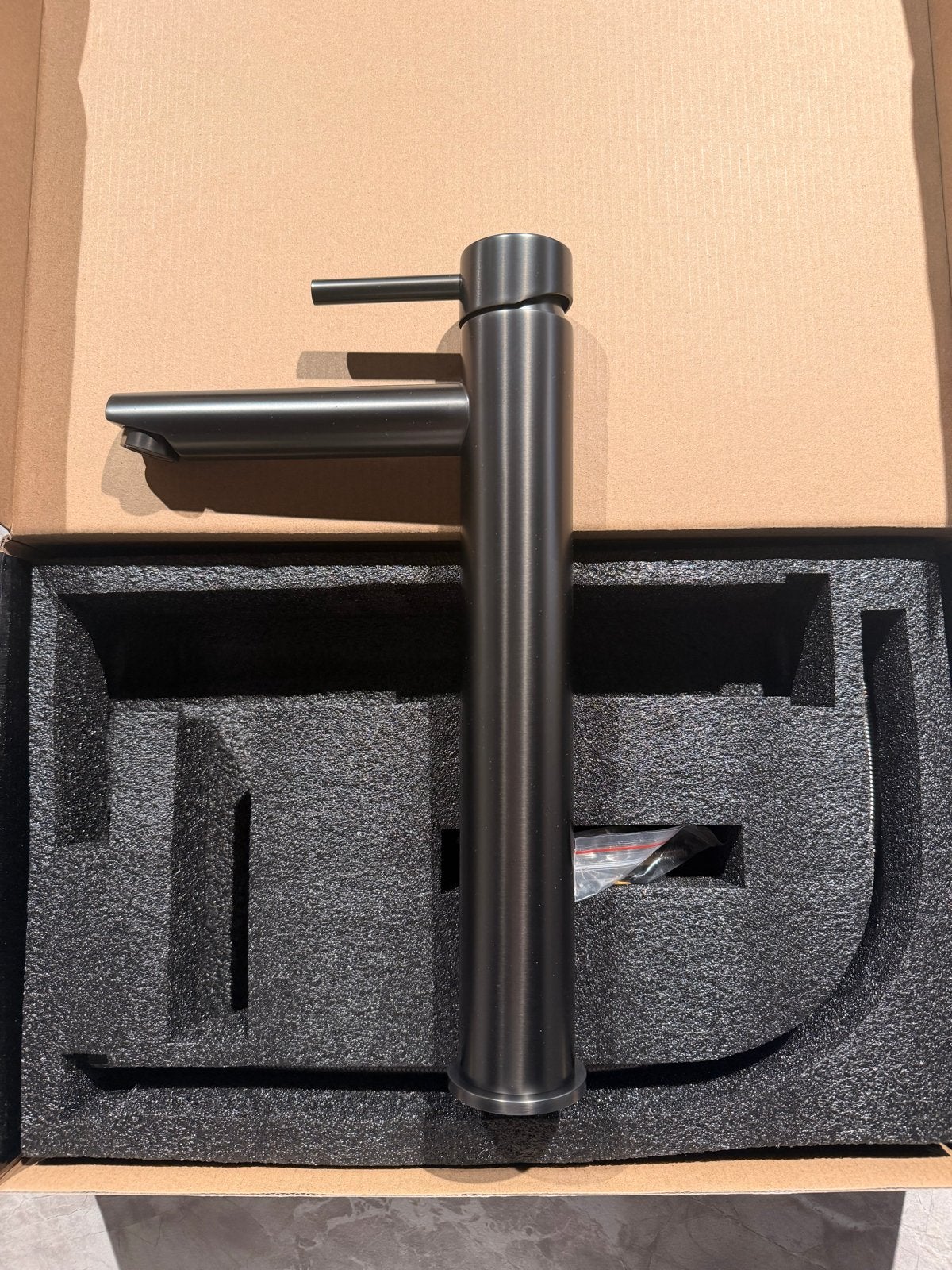 Brauer hoge wastafelkraan gun metal (2 stuks), Ophalen of Verzenden, Nieuw, Kraan