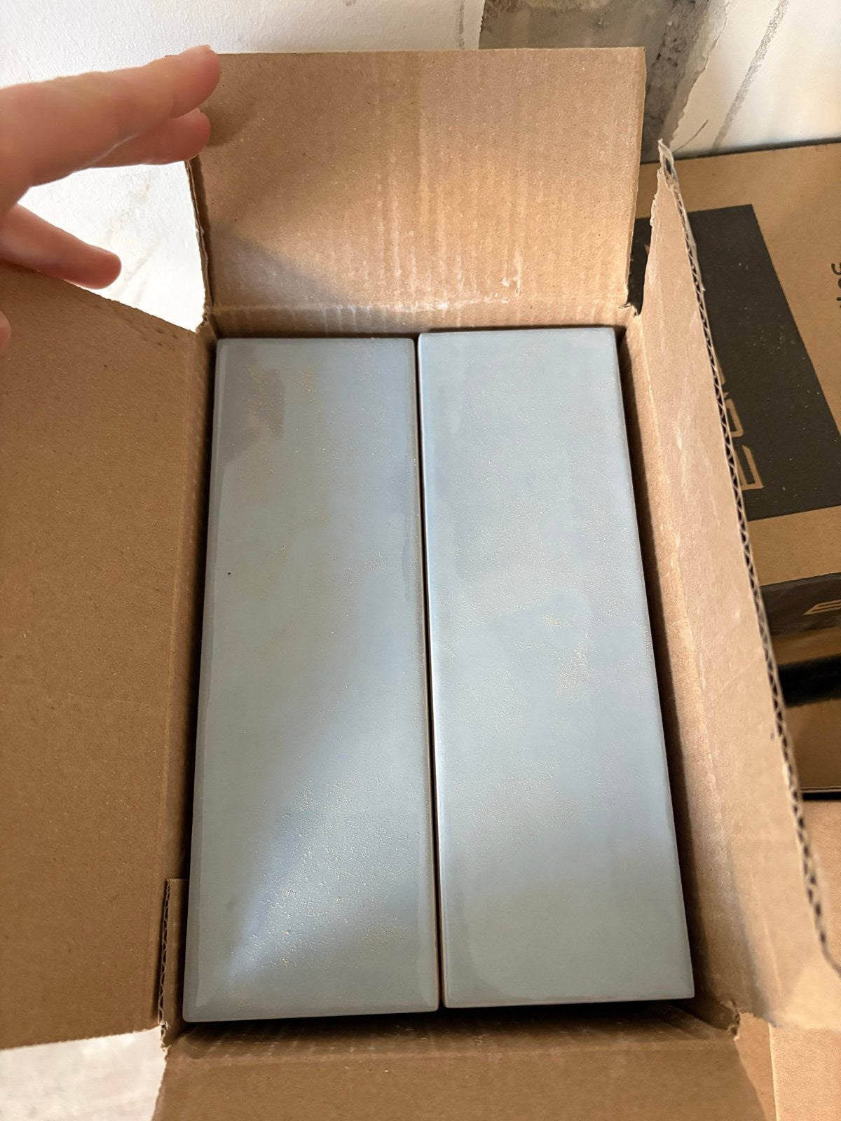 13 dozen Equipe Country Ash Blue tegels 6.5x20 cm, Ophalen, Nieuw, 20 tot 40 cm, Wandtegels