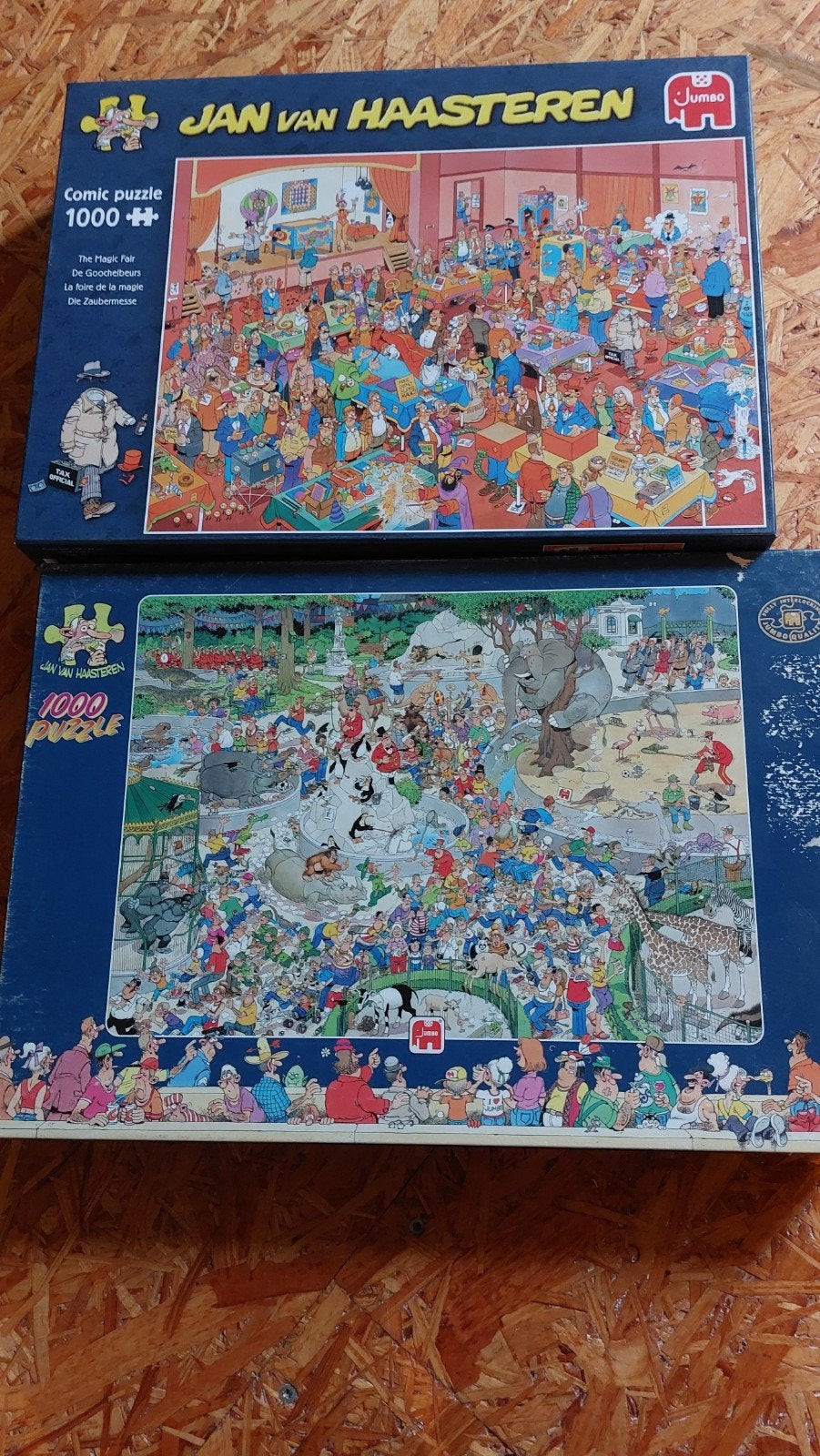 Diverse puzzels Jan van Haasteren 1000 stukjes