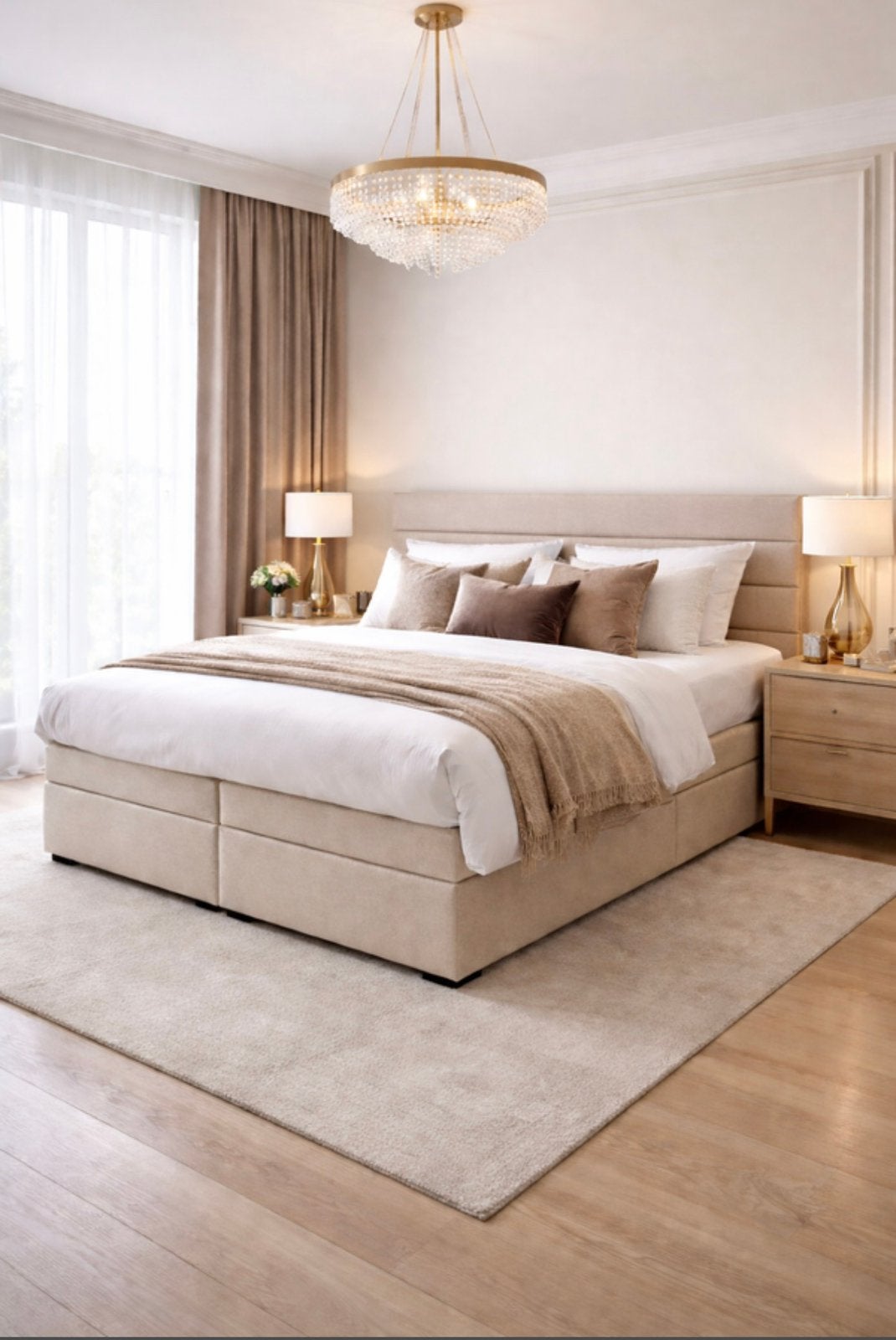 Boxspring op maat - Direct van fabriek, diverse stoffen, Overige maten, Overige maten, Meerkleurig, Verzenden