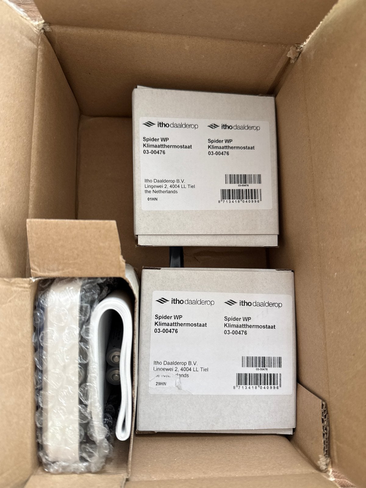 3x Itho Daalderop Spider WP Klimaatthermostaat 03-00476, Doe-het-zelf en Verbouw, Thermostaten, Ophalen of Verzenden, Slimme thermostaat