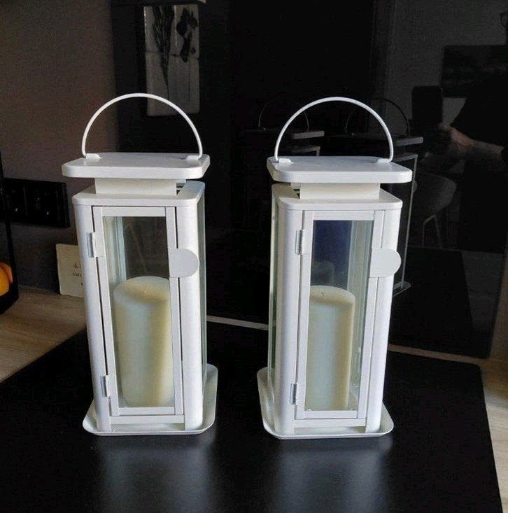 IKEA Sinnesro Lantaarns (set van 2), Ophalen, Gebruikt, Lantaarn, Wit