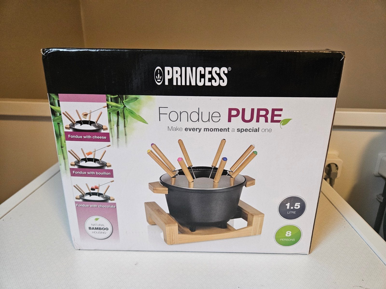 Elektrische fonduepan, Witgoed en Apparatuur, Fonduesets, Ophalen of Verzenden, Zo goed als nieuw, Elektrisch, Fonduepan