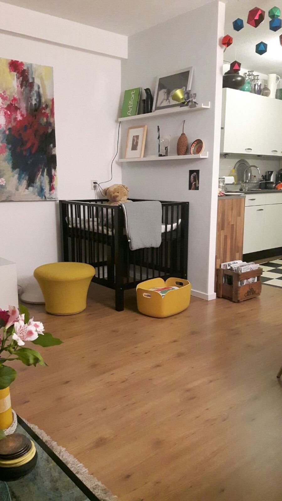 Zwarte box voor baby incl boxmatras, Ophalen, Gebruikt