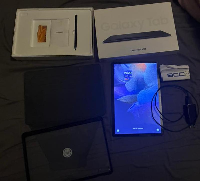 Samsung Galaxy Tab S7 FE 12.4" Wi-Fi 64GB met S Pen en bon!, Computers en Software, Android Tablets, 12 inch, Ophalen of Verzenden
