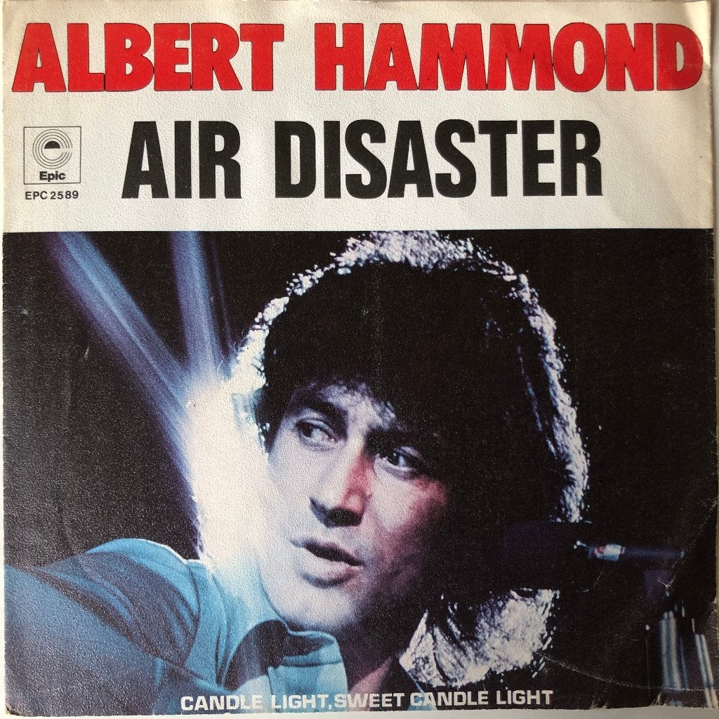 1974	Albert Hammond 	Air Disaster, Cd's en Dvd's, Vinyl Singles, Fotohoes, 7 inch, Ophalen of Verzenden, Zo goed als nieuw