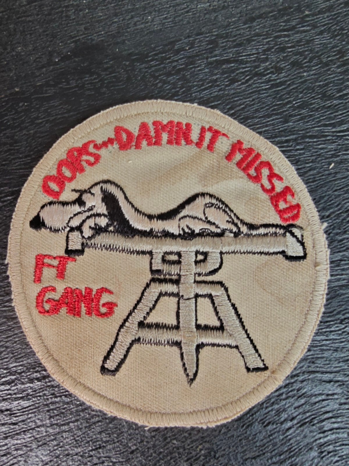 PATCH VIETNAM SNOOPY FT GANG... Vietnam oorlog periode, Verzamelen, Ophalen of Verzenden, Landmacht, Amerika, Embleem of Badge