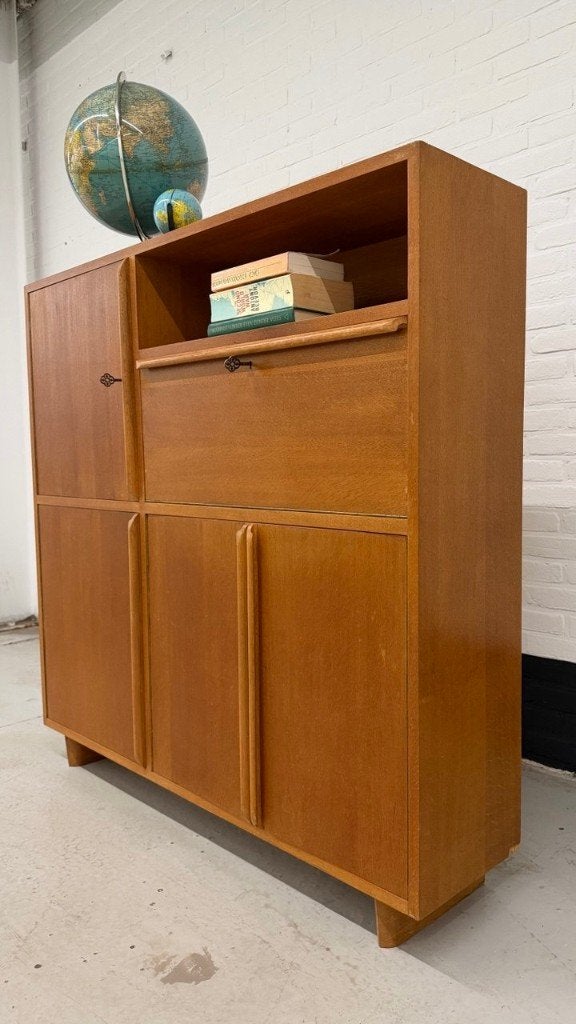 Vintage highboard Cees Braakman stijl, Gebruikt, ., ., 25 tot 50 cm