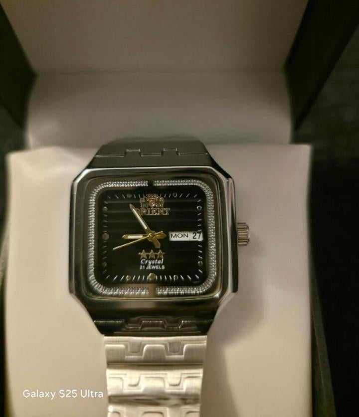 Orient Heren Horloge met Batterijen - Klassiek Design, Overige merken, Staal, Gebruikt, Staal