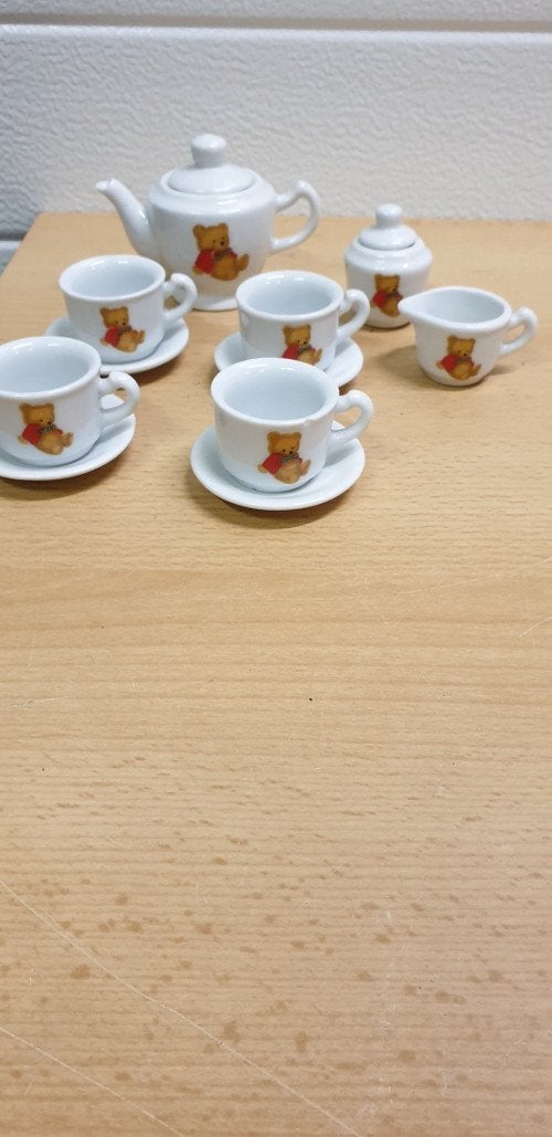 mini servies beertjes met honing porselein, Ophalen of Verzenden
