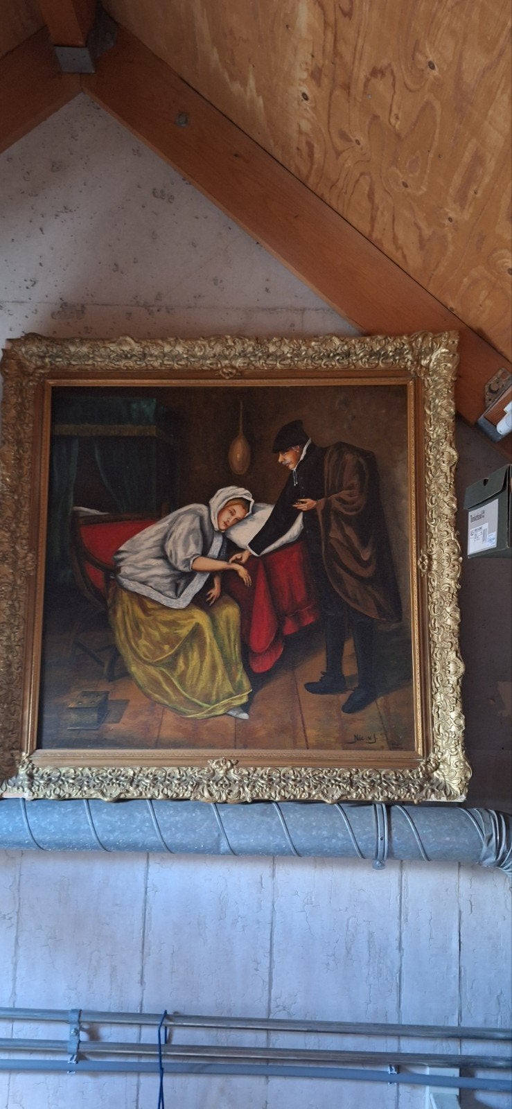 zieke vrouw, Ophalen, Klassiek, Portret of Personen