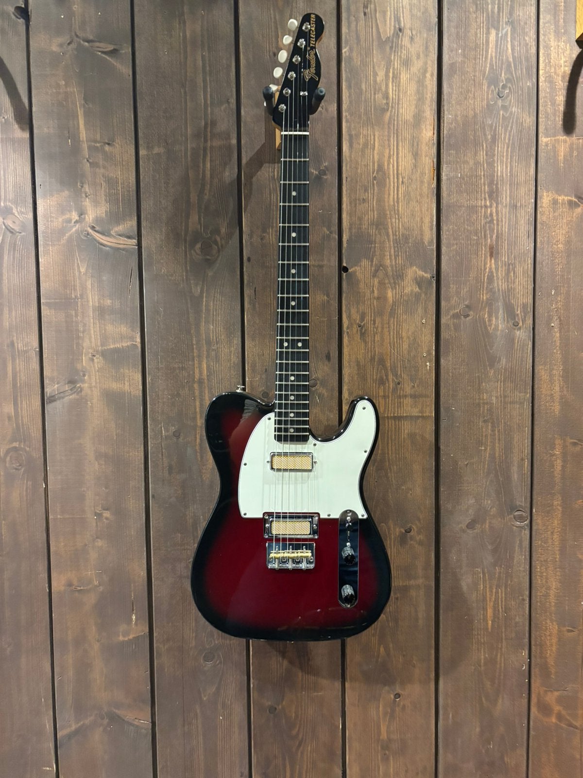 Fender Gold Foil Telecaster – Ebony – Gold Foil Humbuckers, Ophalen of Verzenden, Zo goed als nieuw, Solid body, Fender