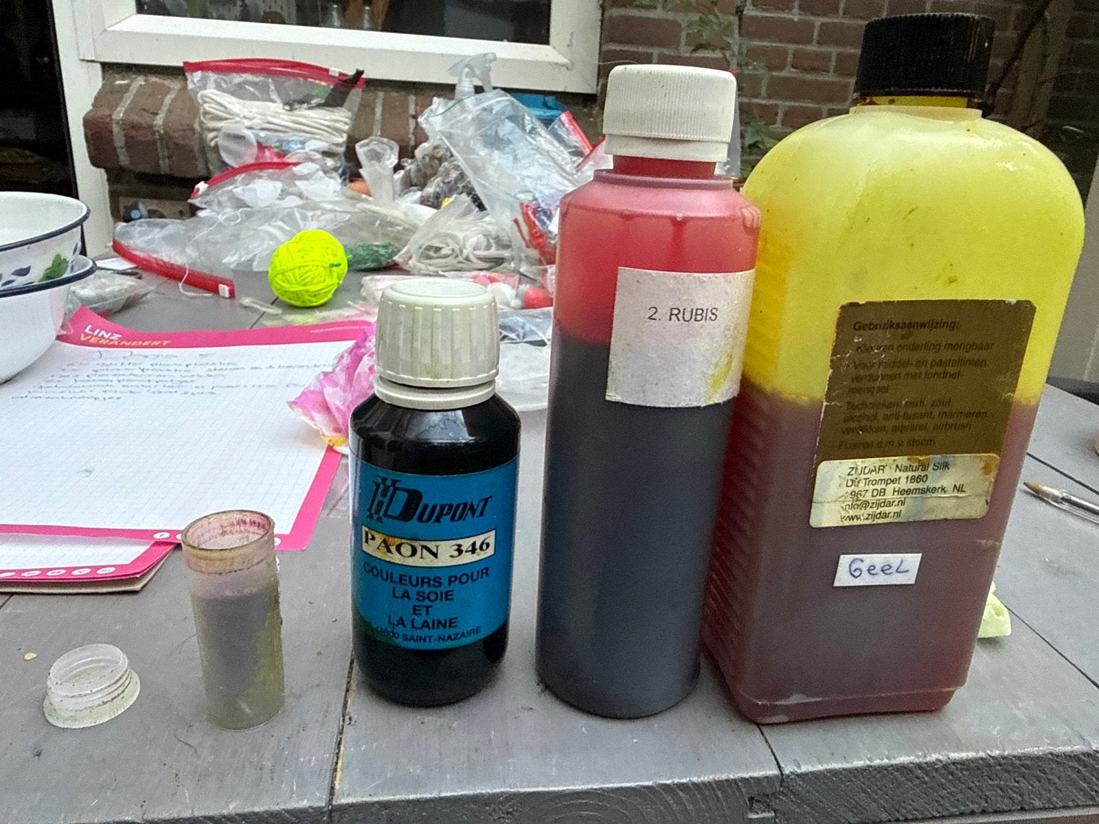 verven en pigmenten voor textiel wol, Ophalen of Verzenden, Gebruikt, Overige typen