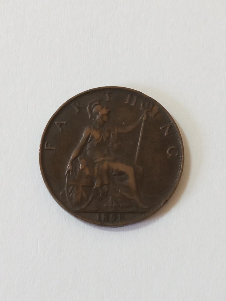Verenigd Koninkrijk 1 frathing 1891., Ophalen of Verzenden, Overige landen, Losse munt