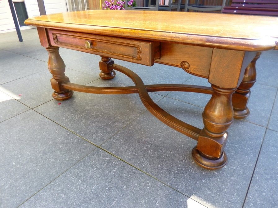 salontafeltje, Ophalen, Gebruikt, 100 tot 150 cm, Eikenhout