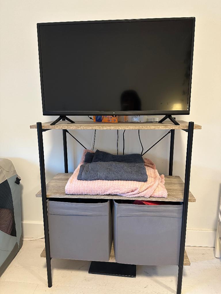 Tv cabinet +Storage space, Ophalen, Eikenhout, 50 tot 100 cm, Zo goed als nieuw