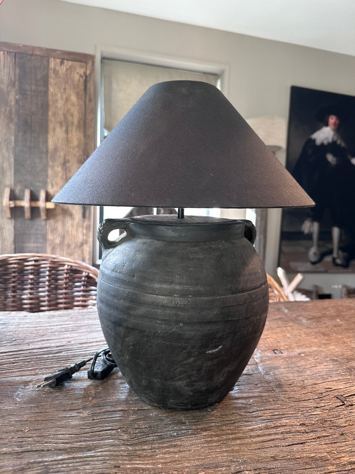 Chinese kruiklamp incl kap, Ophalen
