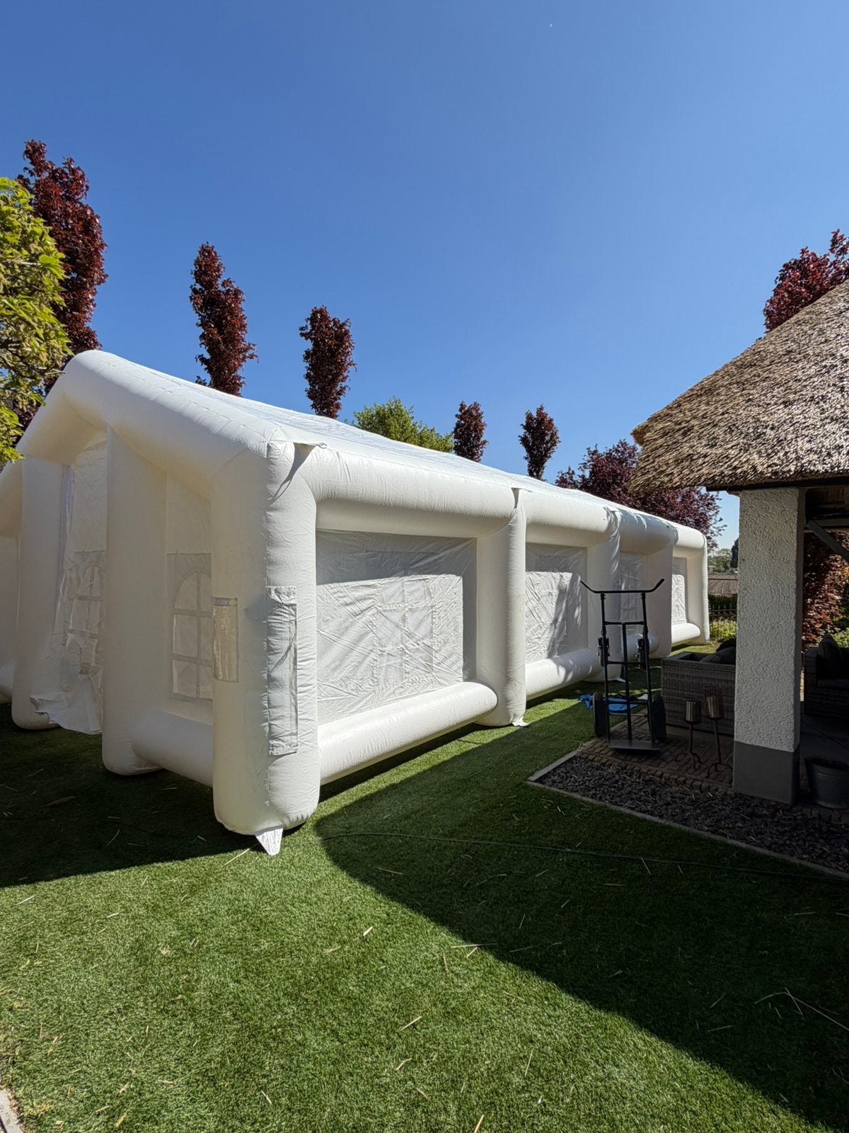 Opblaasbare tent te koop, Ophalen of Verzenden, Zo goed als nieuw, Minder dan 5 meter