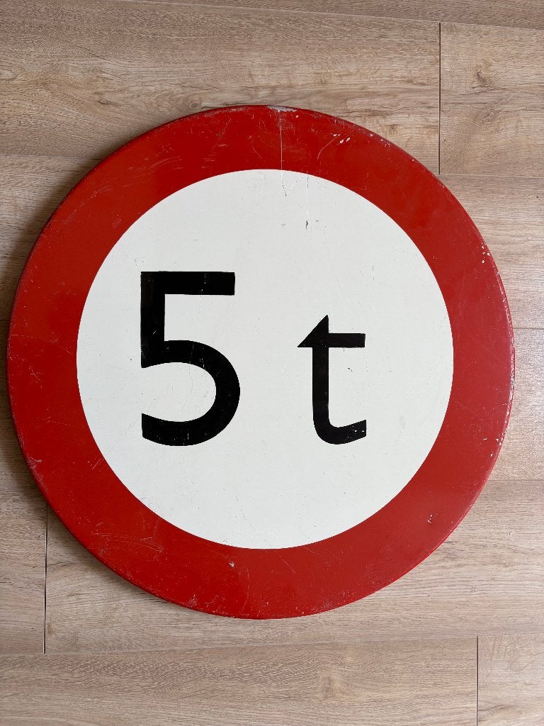 Verkeersbord max gewicht 5 t(on) diameter 60 cm, Ophalen, Gebruikt