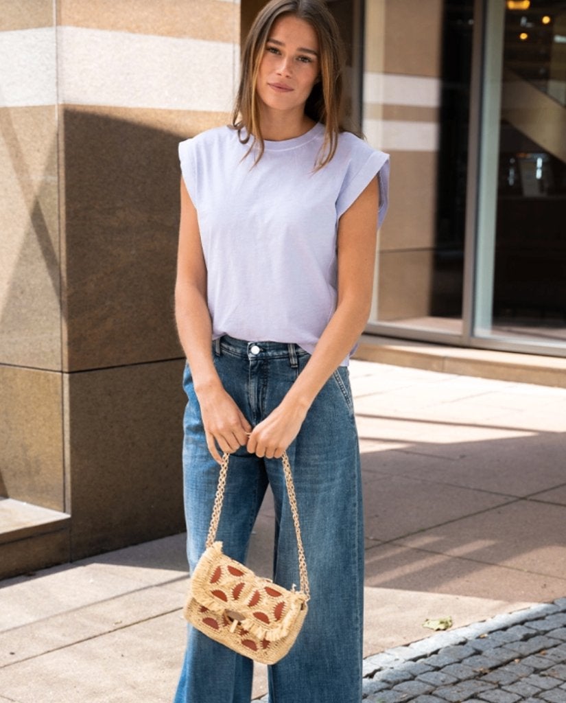 Sessun zomerse top in heel zacht lila mt S/XS, Verzenden, Sessun, Paars, Zo goed als nieuw