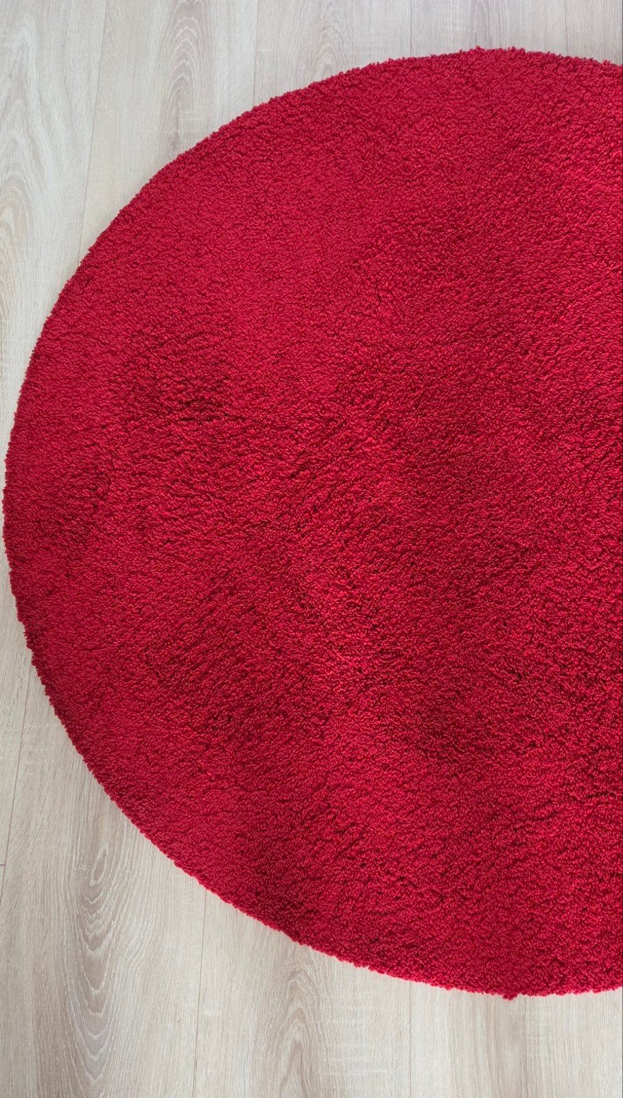 Tapijt vloerkleed rond 130 cm, Gebruikt, Ophalen of Verzenden, Modern, Minder dan 5 m²