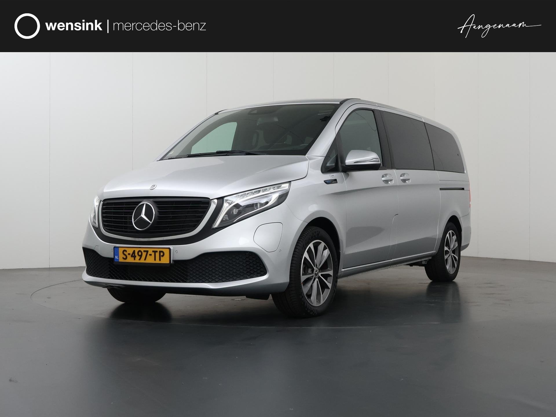 Mercedes-Benz EQV 300 L2 90 kWh | 7-ZITS | PRIJS EX. BTW | E, Auto's, Adaptive Cruise Control, Stof, Gebruikt, Zwart