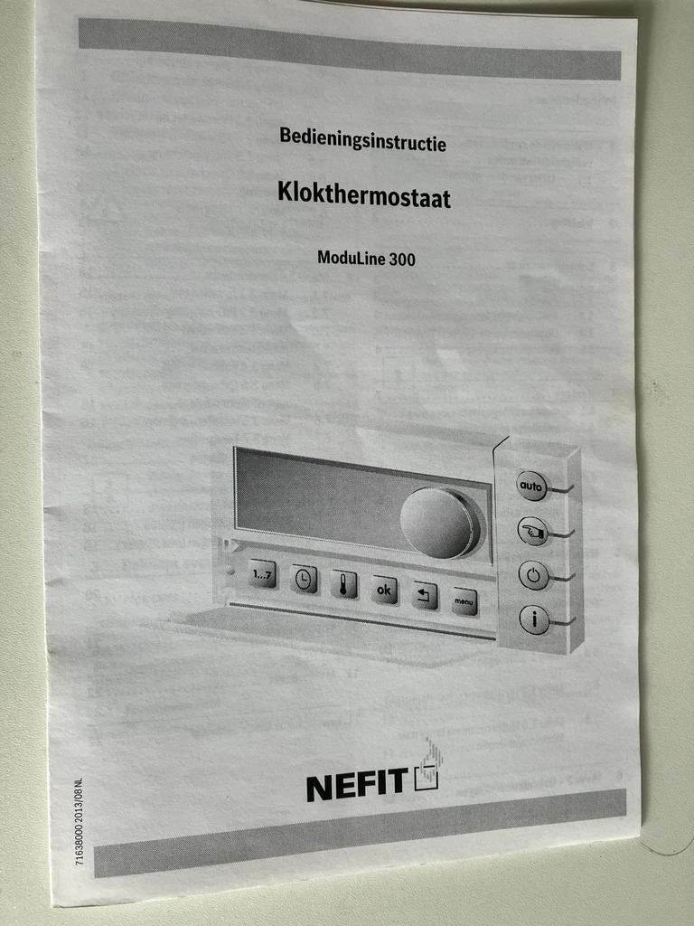 Nefit ModuLine 300 Klokthermostaat, Ophalen, Nieuw
