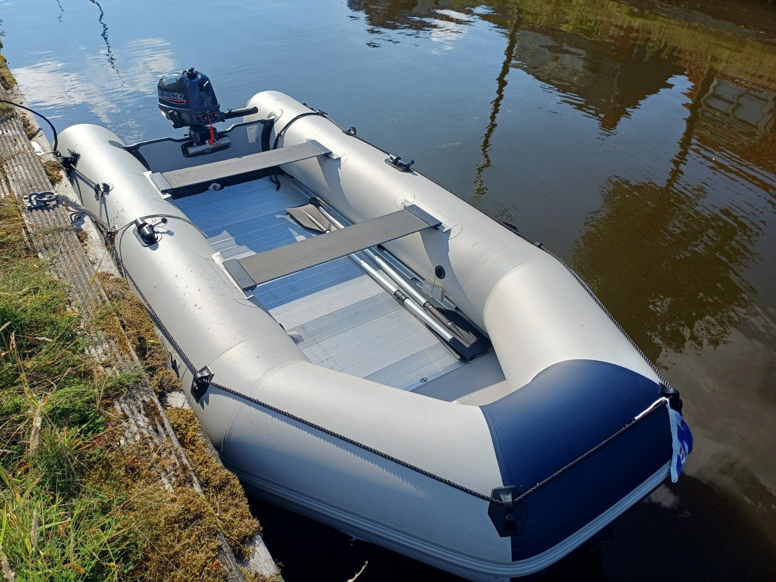 Artsport Schlauchboot 380 met buitenboordmotor, Overige merken, Aluminium, Gebruikt, Inclusief motor