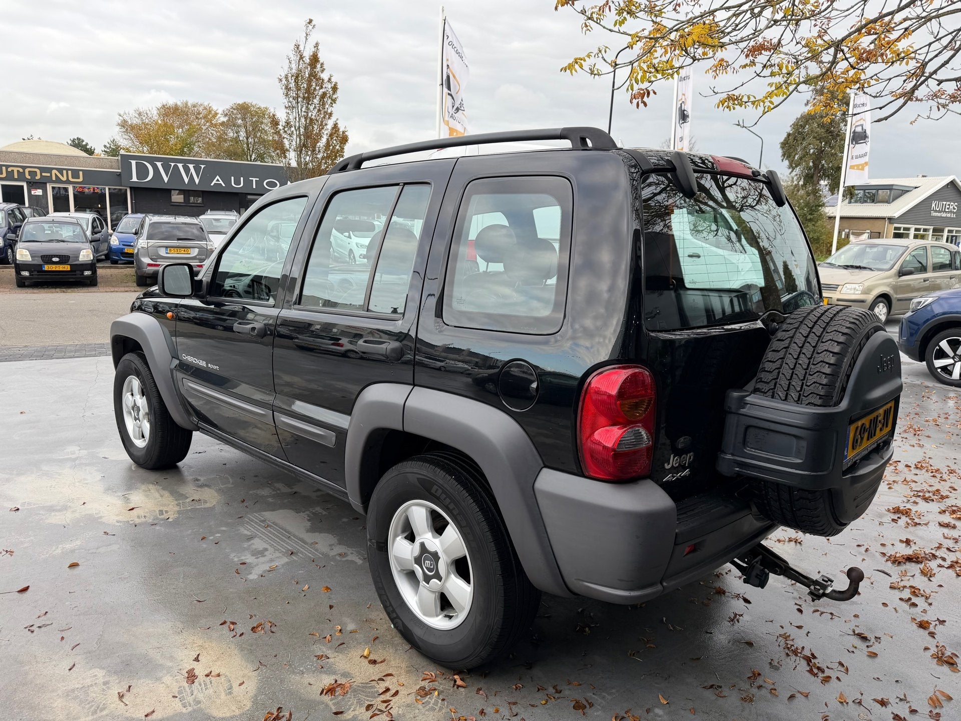 Jeep Cherokee 2.4i Sport Plus/airco/cruise/NAP/trekhaak/lede, Auto's, Dealer onderhouden, Gebruikt, 4 cilinders, Zwart
