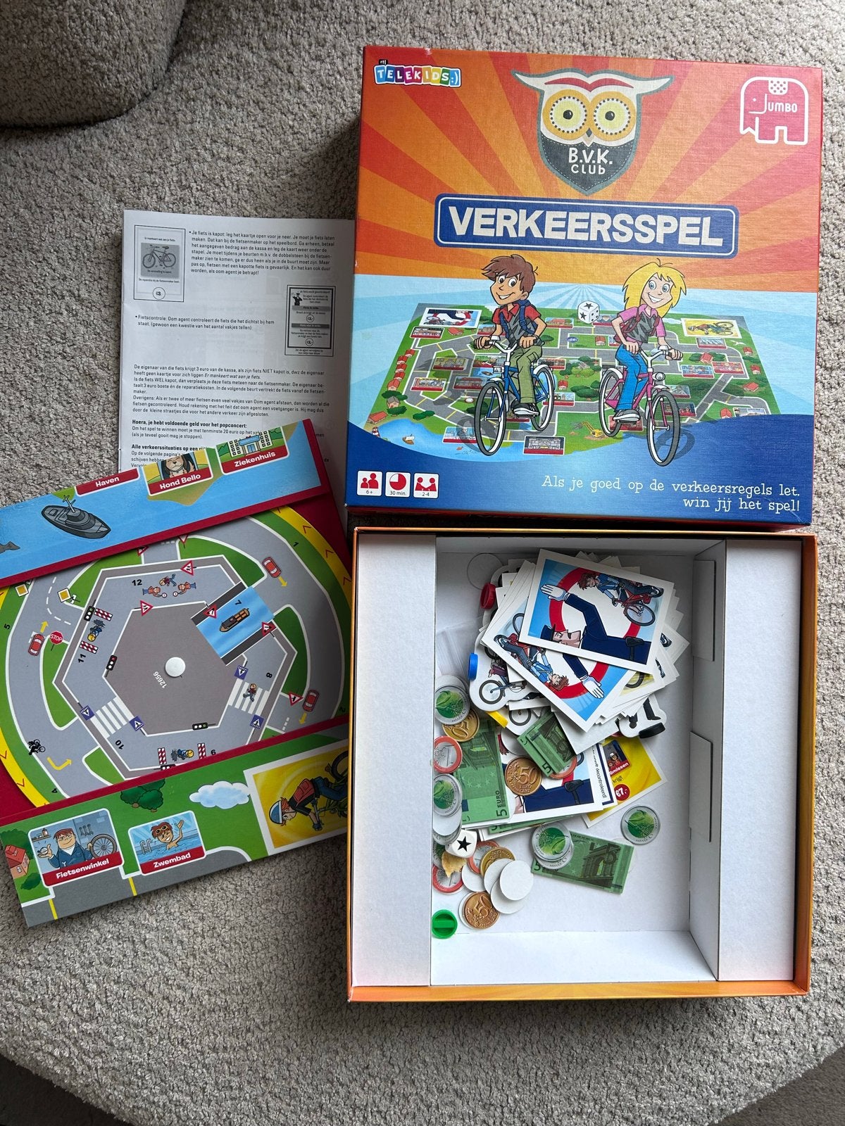 Telekids B.V.K. Club Verkeersspel Jumbo, Drie of vier spelers, Ophalen of Verzenden, Zo goed als nieuw